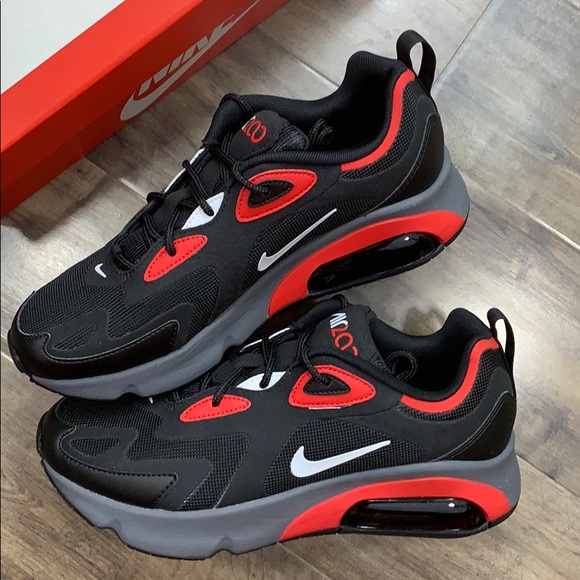 Nike Other - NIKE AIR MAX 200 Black/White-University Red men’s